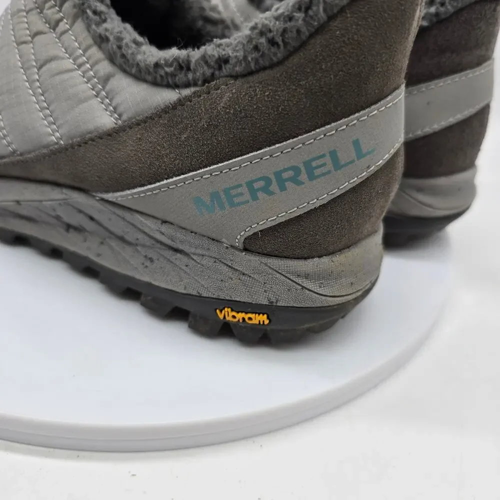 Merrell Antora Moc Slip-On Sneaker Women's SZ 8.5 Trail Running Gray Vibram Sole